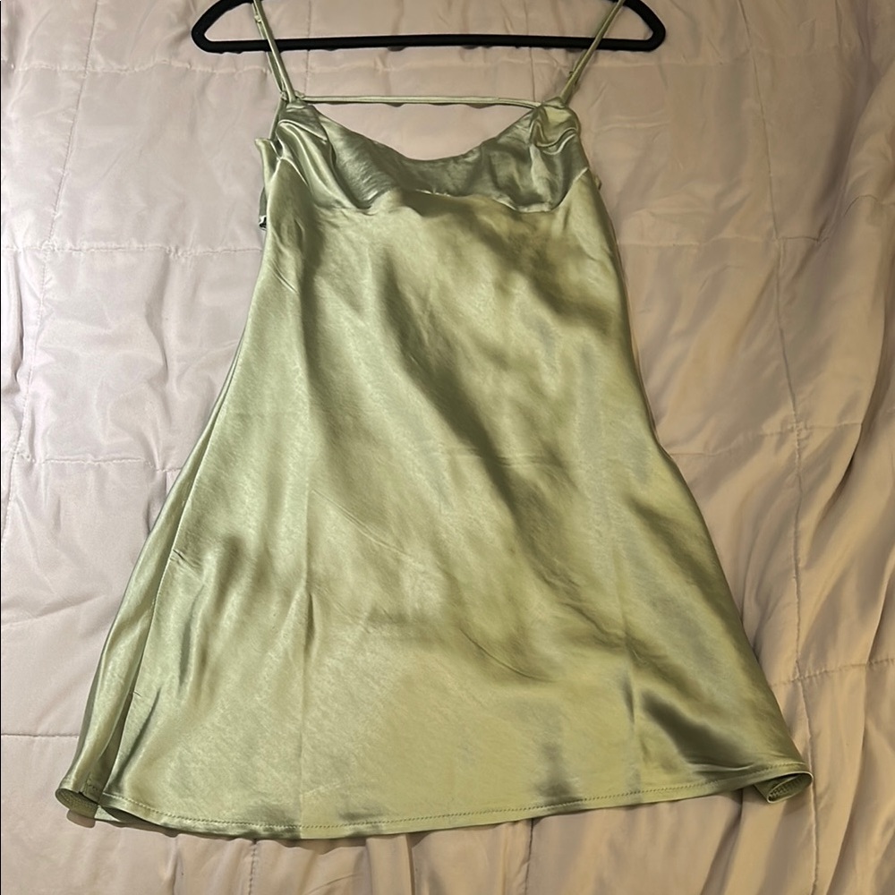 Princess Polly Green Chemise Slip Dress